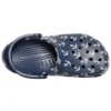 Sandali zoccoli Classic Clog stampati blu intenso