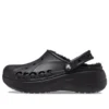 Sandali zoccoli con zeppa e fodera Baya Lined Clog “Black”