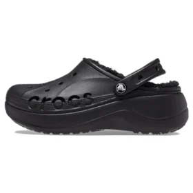 Sandali zoccoli con zeppa e fodera Baya Lined Clog “Black”