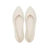 Scarpe basse a punta Brooklyn “Cream White”