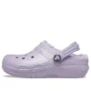 Scarpe per bambini: Zoccoli classici con fodera glitterata “Viola”