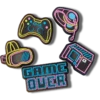 Set da 5 ciondoli Jibbitz Neon Gamer luminosi