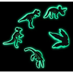 Set da 5 ciondoli Jibbitz per scarpe “Dino” che si illuminano al buio Set da 5 ciondoli Jibbitz per scarpe “Dino” che si illuminano al buio