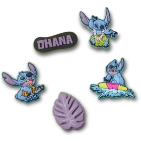 Set da 5 ciondoli Jibbitz Stitch Tropical
