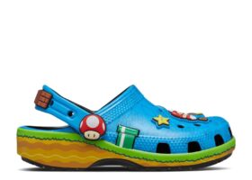 Super Mario x Classic Clog Kids ‘Blue’ Super Mario x Classic Clog Kids ‘Blue’