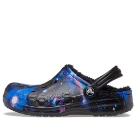 Zoccoli Baya con cinturino in peluche foderati Galaxy “Black Multi”