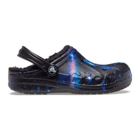 Zoccoli Baya con cinturino in peluche foderati Galaxy “Black Multi”