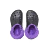 Zoccoli Baya Lined Clog “Nero Viola”