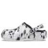 Zoccoli Baya Lined Clog, pantofole unisex bianche e grigie “White Grey”
