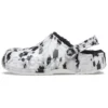 Zoccoli Baya Lined Clog, pantofole unisex bianche e grigie “White Grey”