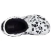 Zoccoli Baya Lined Clog, pantofole unisex bianche e grigie “White Grey”