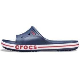 Zoccoli Bayaband Clog blu, bianchi e rossi – Pantofole unisex