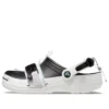 Zoccoli Classic con fibbia a zip “Black White”