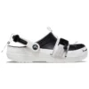 Zoccoli Classic con fibbia a zip “Black White”