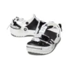 Zoccoli Classic con fibbia a zip “Black White”