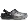 Zoccoli Classic con fodera glitterata “Black Silver”