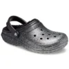Zoccoli Classic con fodera glitterata “Black Silver”
