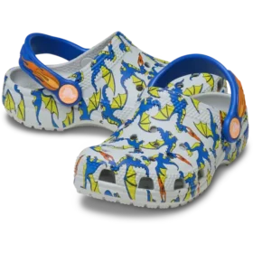 Zoccoli Classic con grafica drago per bambini