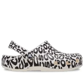 Zoccoli Classic con logo distorto “Bianco Nero”