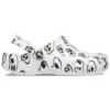 Zoccoli Classic con stampa teschi “White Black”