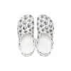 Zoccoli Classic con stampa teschi “White Black”