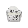 Zoccoli Classic con stampa teschi “White Black”