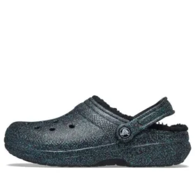 Zoccoli Classic Glitter con fodera nera “Starry Skies”