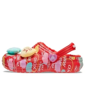 Zoccoli Classic Lined Elevated Sweethearts “Red multi”