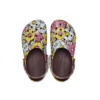 Zoccoli Classic Retro Floral “Giallo-Rosa”