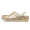 Zoccoli classici con fodera glitterata “Gold White”