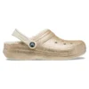 Zoccoli classici con fodera glitterata “Gold White”