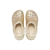 Zoccoli classici con fodera glitterata “Gold White”