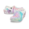 Zoccoli classici Crocs con tacco basso, motivo sportivo, colorati, blu