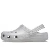 Zoccoli classici glitterati “Silver”