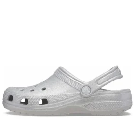 Zoccoli classici glitterati “Silver”