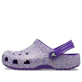 Zoccoli classici glitterati “Viola”