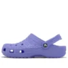 Zoccoli classici in pelle di coccodrillo “Viola”