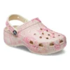 Zoccoli classici Platform Clog con zeppa e stampa serpente “Pink”