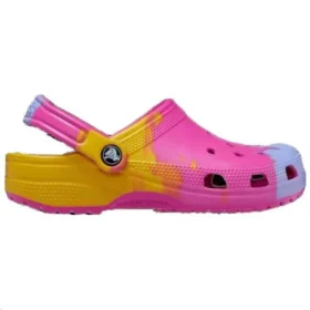 Zoccoli classici sfumati “Rosa Giallo Blu”