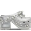 Zoccoli con borchie Simone Rocha x Siren “Metallic Silver”