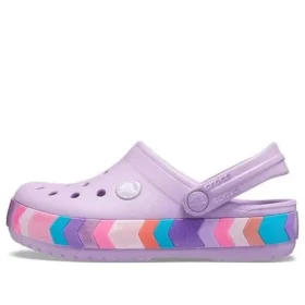 Zoccoli con cinturino a zig-zag e perline “Lilac Multi”
