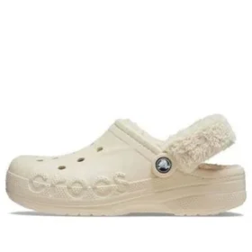 Zoccoli con cinturino in peluche Fuzz-Lined “White”