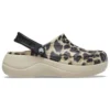 Zoccoli con plateau Baya con stampa animalier “Leopardo”