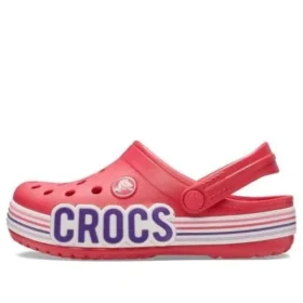 Zoccoli con striscia del logo Crocband “Rosso Bianco”
