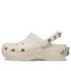 Zoccoli con zeppa Classic Tiara “Beige”