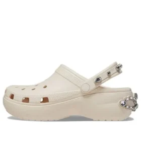 Zoccoli con zeppa Classic Tiara “Beige”