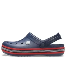 Zoccoli Crocband con fascia a cerniera “Navy Red”