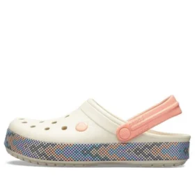 Zoccoli Crocband Gallery “Bianco Rosa”