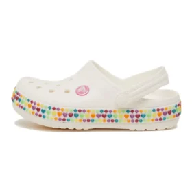 Zoccoli Crocband Gem Band “White Multi”
