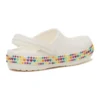 Zoccoli Crocband Gem Band “White Multi”